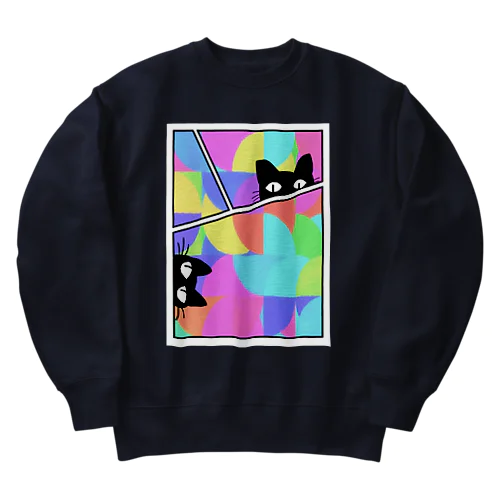 にゃんですか？ Heavyweight Crew Neck Sweatshirt