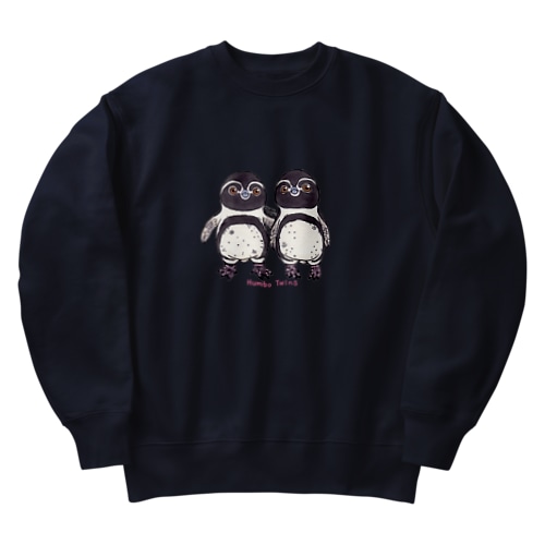 ふたごのフンボルトペンギン Heavyweight Crew Neck Sweatshirt