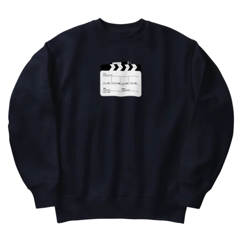 繁体字のカチンコ Heavyweight Crew Neck Sweatshirt