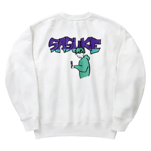 スイーツ大好きSASUKEくん Heavyweight Crew Neck Sweatshirt