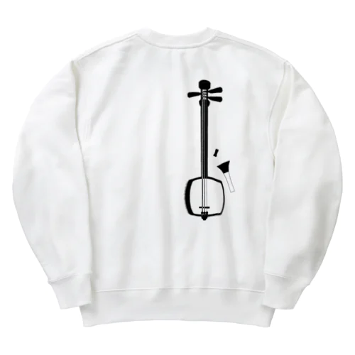 津軽三味線【朧月】 Heavyweight Crew Neck Sweatshirt