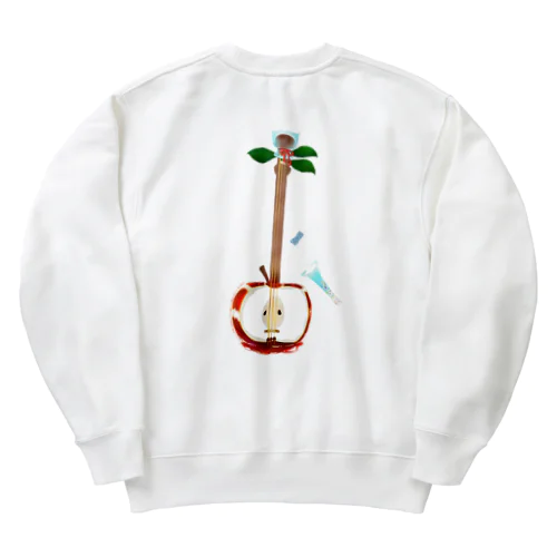 りんご飴三味線 - 津軽 Heavyweight Crew Neck Sweatshirt