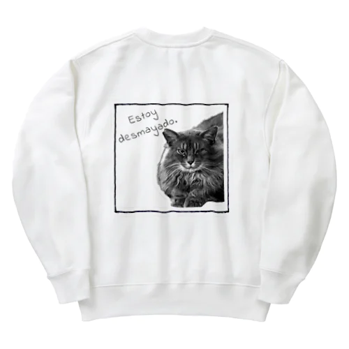 はらぺこにゃ Heavyweight Crew Neck Sweatshirt