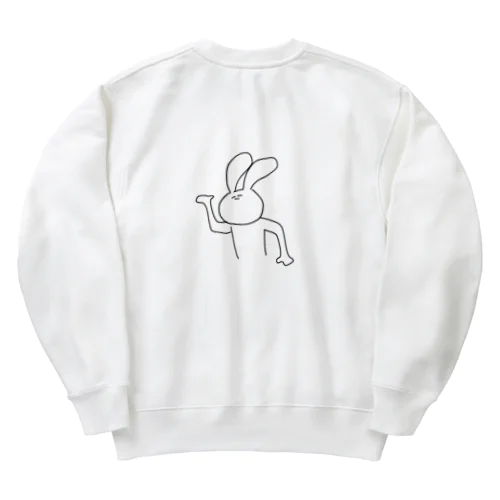 負けないうさぎ Heavyweight Crew Neck Sweatshirt