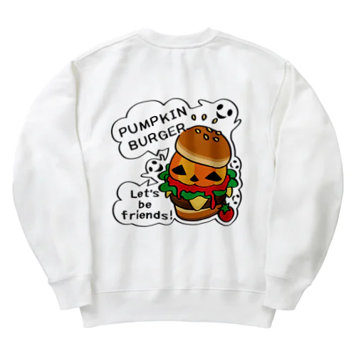 バックプリント Gz かぼちゃバーガーA Heavyweight Crew Neck Sweatshirt