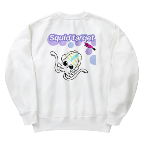 F & E Squid target  Heavyweight Crew Neck Sweatshirt