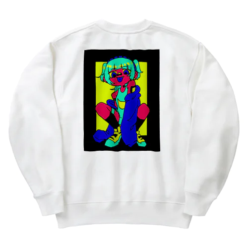 スク水メスガキ Heavyweight Crew Neck Sweatshirt