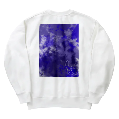 青紫もくもく(&6) Heavyweight Crew Neck Sweatshirt