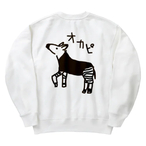 【バックプリント】オカピ Heavyweight Crew Neck Sweatshirt