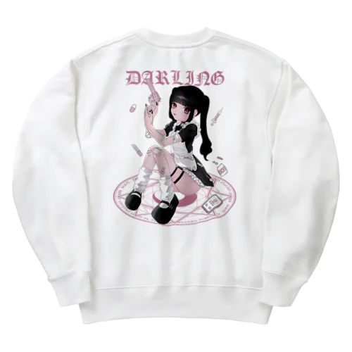 今行くねダーリン♡ PINK Heavyweight Crew Neck Sweatshirt