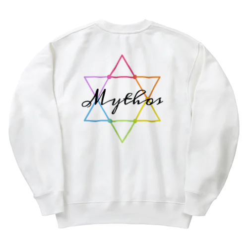 Mythos/Hexagram・黒 Heavyweight Crew Neck Sweatshirt