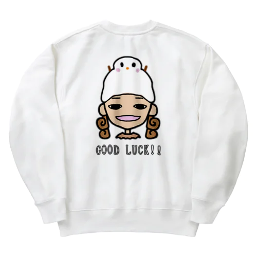 GOOD LUCK!! ゆきちゃん  Heavyweight Crew Neck Sweatshirt