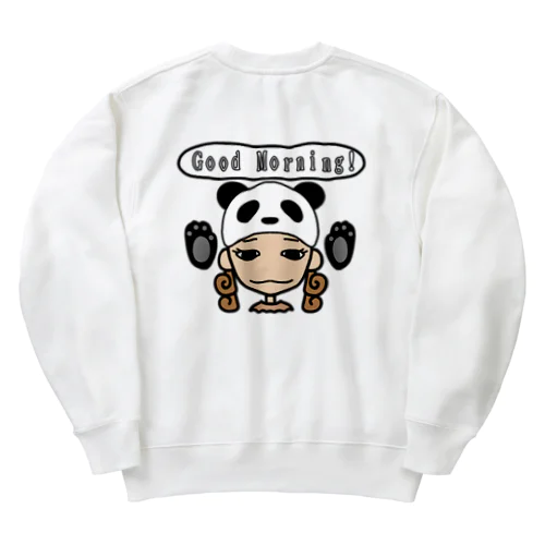 パンダの帽子 ささこちゃん Heavyweight Crew Neck Sweatshirt