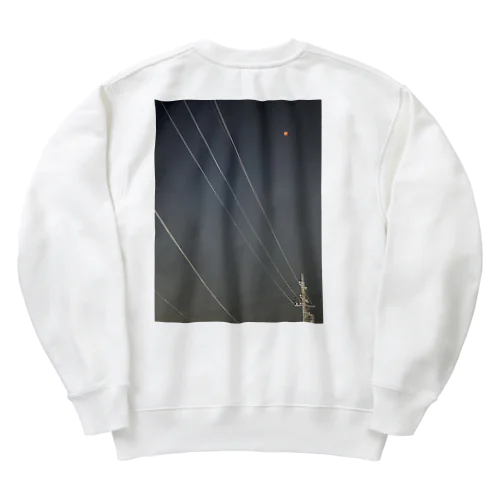 皆既月食 Heavyweight Crew Neck Sweatshirt