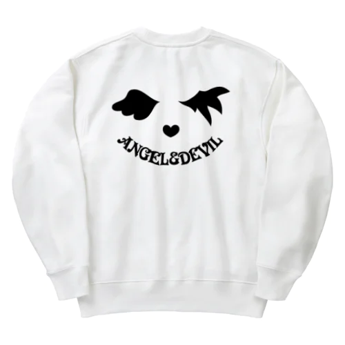 【バック印刷】エンジェル＆デビル Heavyweight Crew Neck Sweatshirt