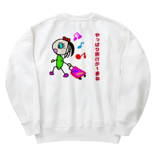 豆姫(まめこ)のおもい Heavyweight Crew Neck Sweatshirt