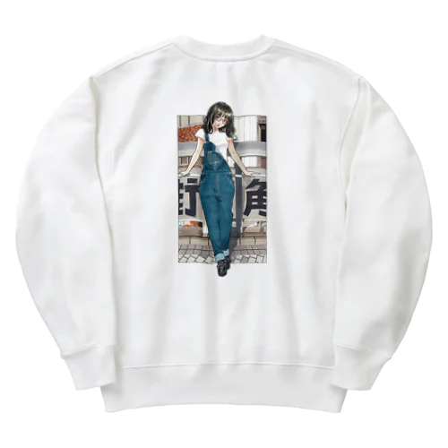 街角女子 Heavyweight Crew Neck Sweatshirt