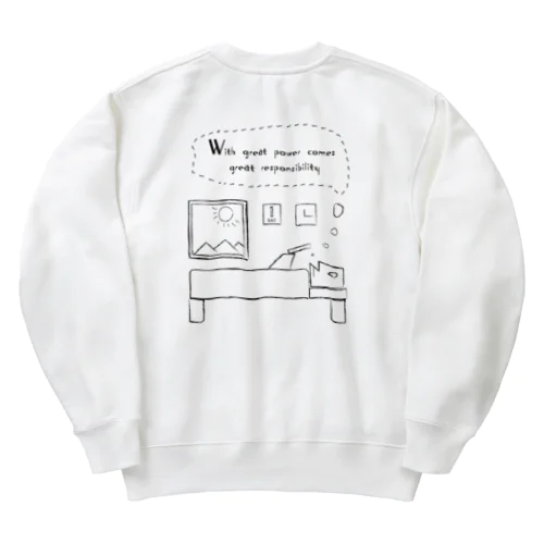 this is　人間シリーズ　第一弾 Heavyweight Crew Neck Sweatshirt