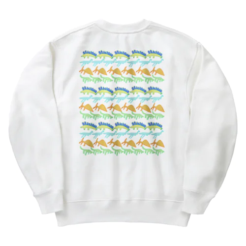 きょうりゅうならんだよ「いっぱい！」 Heavyweight Crew Neck Sweatshirt