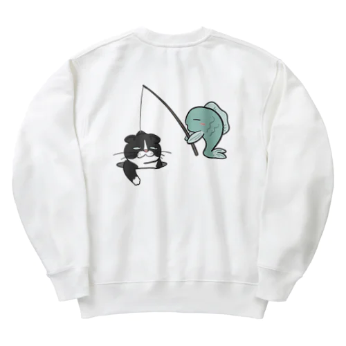 ネコを釣るサカナ Heavyweight Crew Neck Sweatshirt