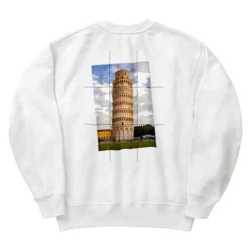 ART×名建築 ピサの斜塔 Heavyweight Crew Neck Sweatshirt