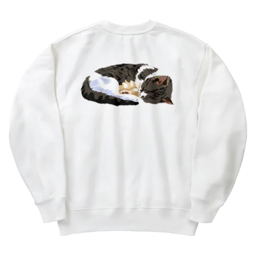 丸まる猫 Heavyweight Crew Neck Sweatshirt