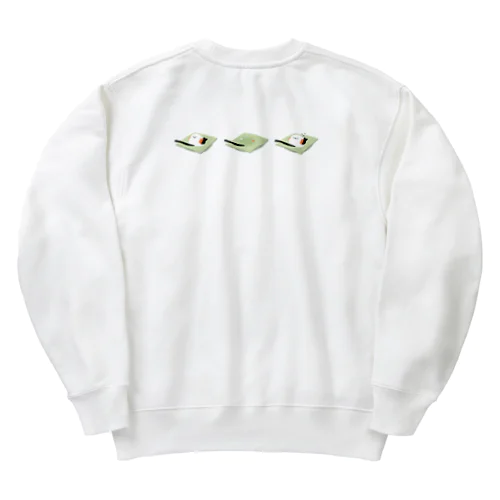 練切シマエナガグッズ Heavyweight Crew Neck Sweatshirt