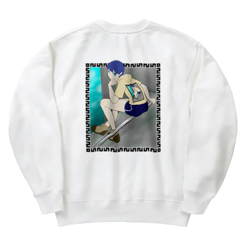 半袖短パンくん(ノーマル) Heavyweight Crew Neck Sweatshirt