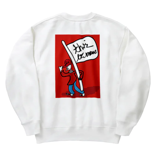 I love this place Heavyweight Crew Neck Sweatshirt