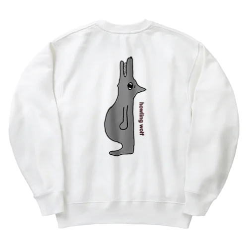 吠えるオオカミ Heavyweight Crew Neck Sweatshirt