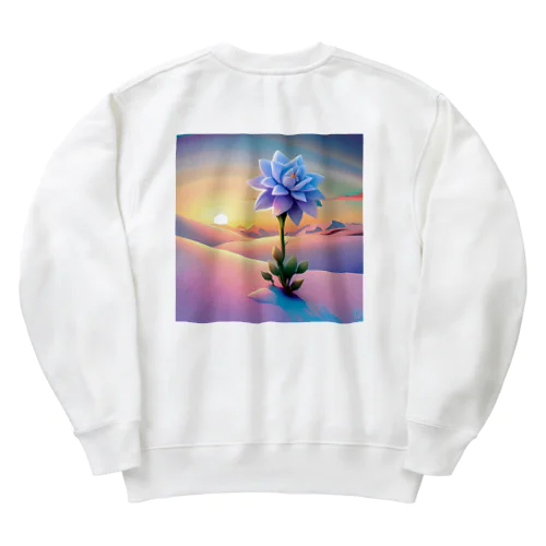 雪原の雪花 Heavyweight Crew Neck Sweatshirt