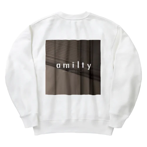 シンプルお洒落ロゴデザイン Heavyweight Crew Neck Sweatshirt