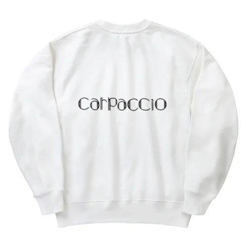 carpaccioのロゴ Heavyweight Crew Neck Sweatshirt