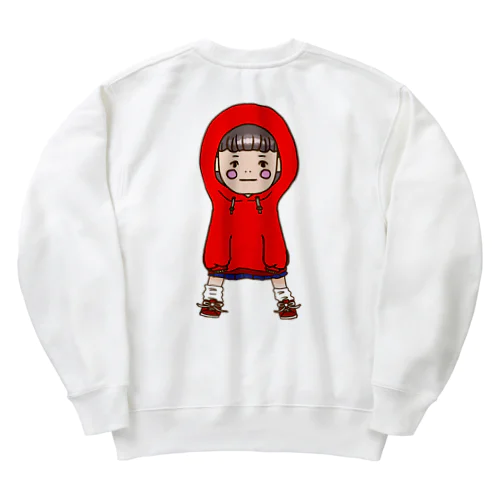 赤いオンナノコ。 Heavyweight Crew Neck Sweatshirt