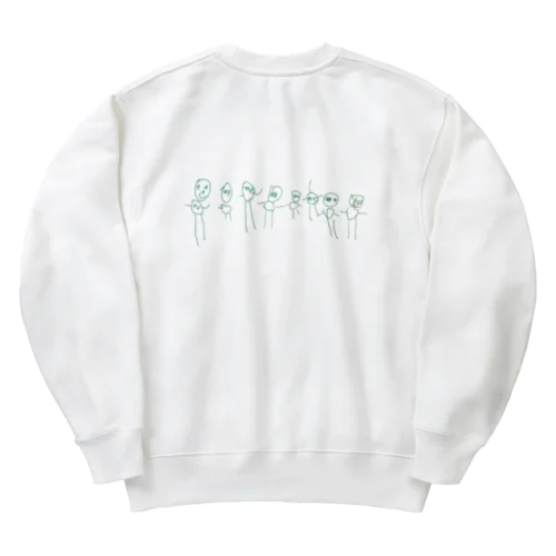 らくがきふぁみりー Heavyweight Crew Neck Sweatshirt