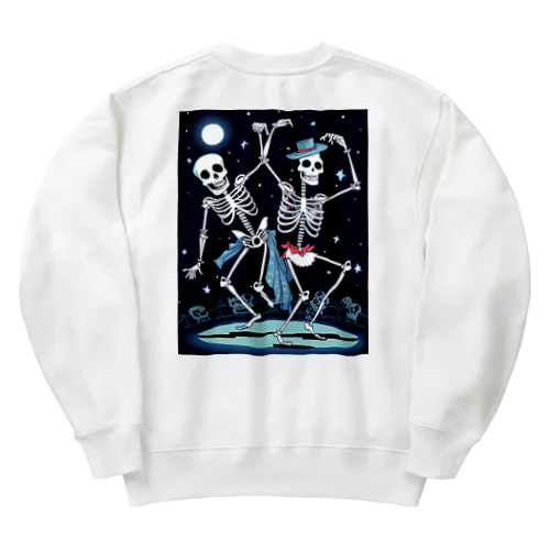 ハロウィンスケルトンダンス03　バックプリント Heavyweight Crew Neck Sweatshirt