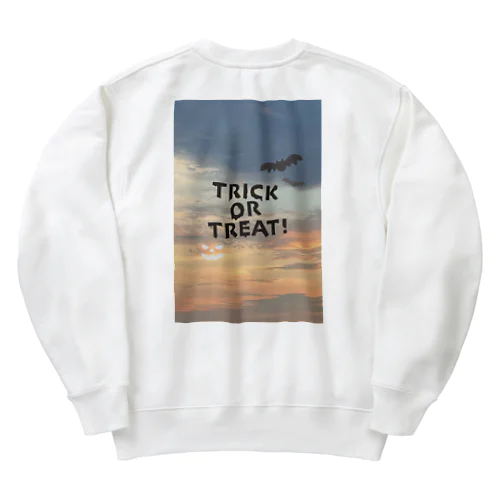 夕焼けとハロウィン Heavyweight Crew Neck Sweatshirt