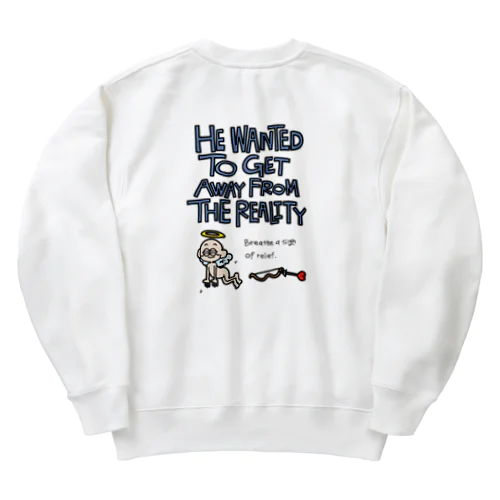 職場放棄天使グッズ Heavyweight Crew Neck Sweatshirt