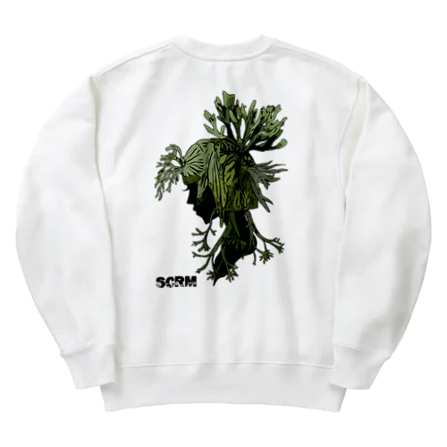 【バックプリントver.】ビカクシダ Heavyweight Crew Neck Sweatshirt