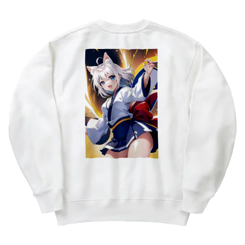 けもっ娘3 Heavyweight Crew Neck Sweatshirt