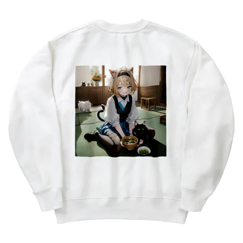 猫耳　みきな Heavyweight Crew Neck Sweatshirt