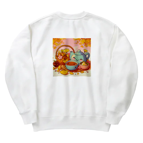 イチョウと紅茶シリーズ① Heavyweight Crew Neck Sweatshirt