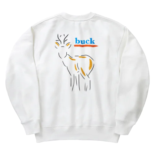 buck！ Heavyweight Crew Neck Sweatshirt