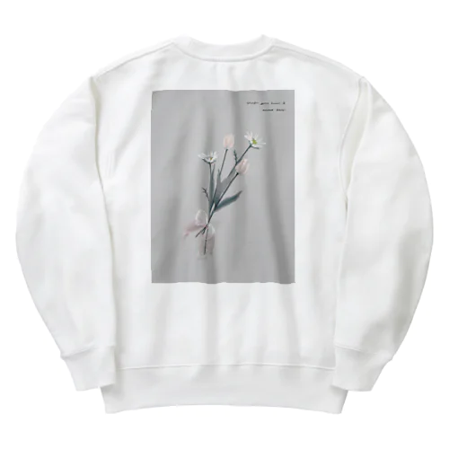 *peach organdy  Heavyweight Crew Neck Sweatshirt