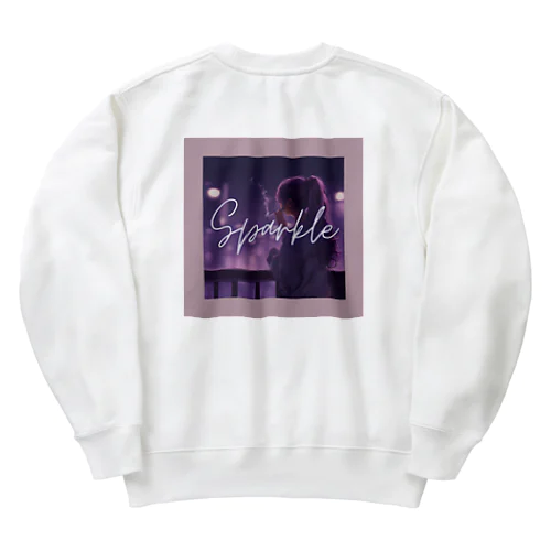 80’ｓ sparkle  Heavyweight Crew Neck Sweatshirt