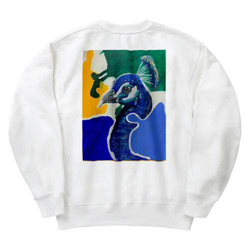 クジャク Heavyweight Crew Neck Sweatshirt