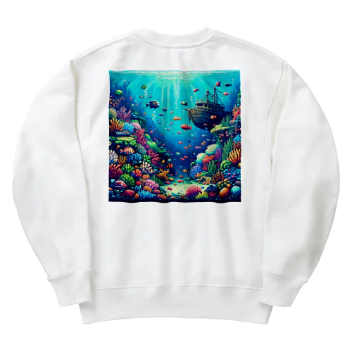 海中のパラダイス Heavyweight Crew Neck Sweatshirt