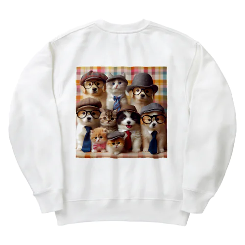 ワンニャンファミリー🐾 Heavyweight Crew Neck Sweatshirt