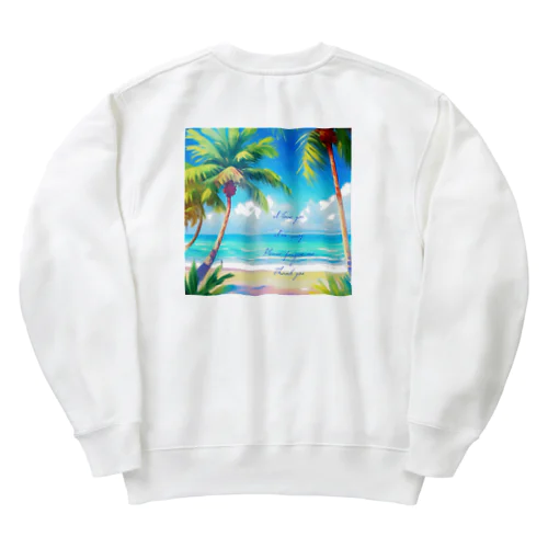 ホ・オポノポノ〜魔法の言葉〜 Heavyweight Crew Neck Sweatshirt