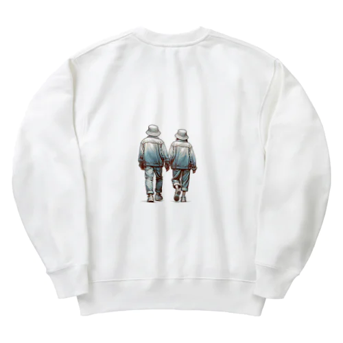 2人の休日デート Heavyweight Crew Neck Sweatshirt